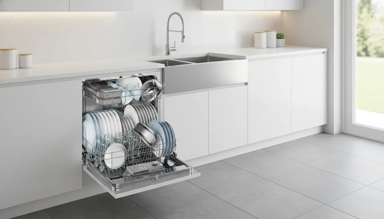 Lava loucas de 8 servicos sao indicadas para uso cotidiano simples